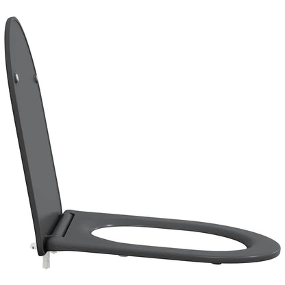 Schnellverschluss-WC-Sitz Anthrazit 44 x 36,4 x 3,4 cm
