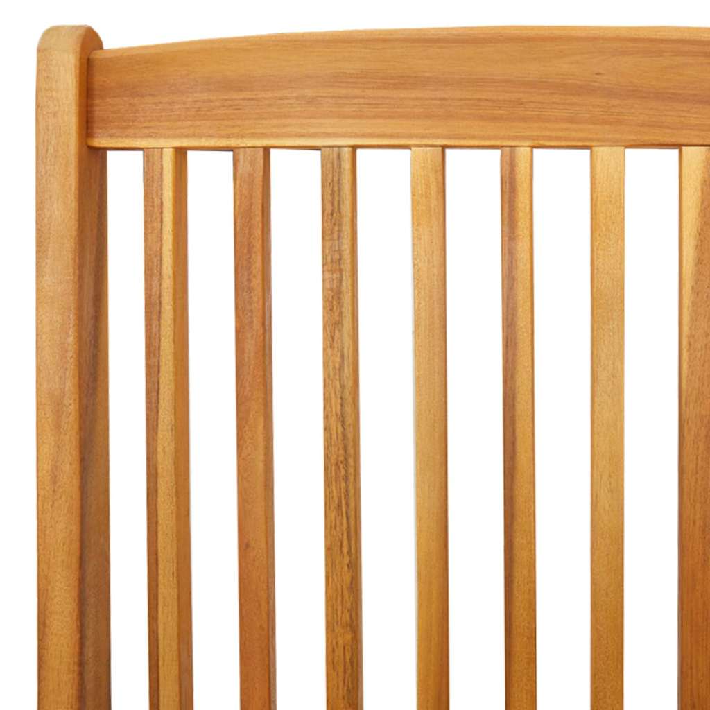 Klappstuhl 6 pcs Weiß 49 x 57,5 x 92 cm Massivholz Akazie