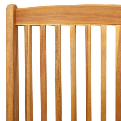 Klappstuhl 6 pcs Weiß 49 x 57,5 x 92 cm Massivholz Akazie