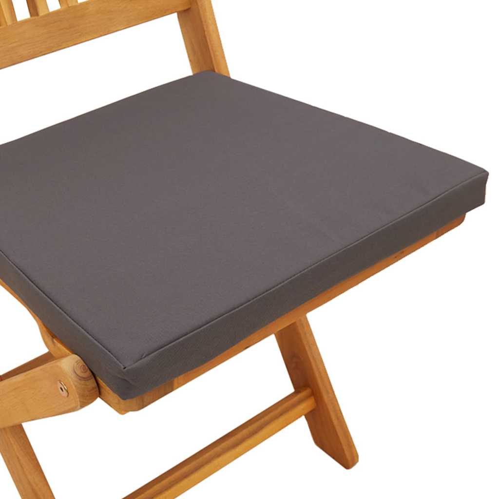 Klappstuhl 8 pcs Grau 49 x 57,5 x 92 cm Massivholz Akazie