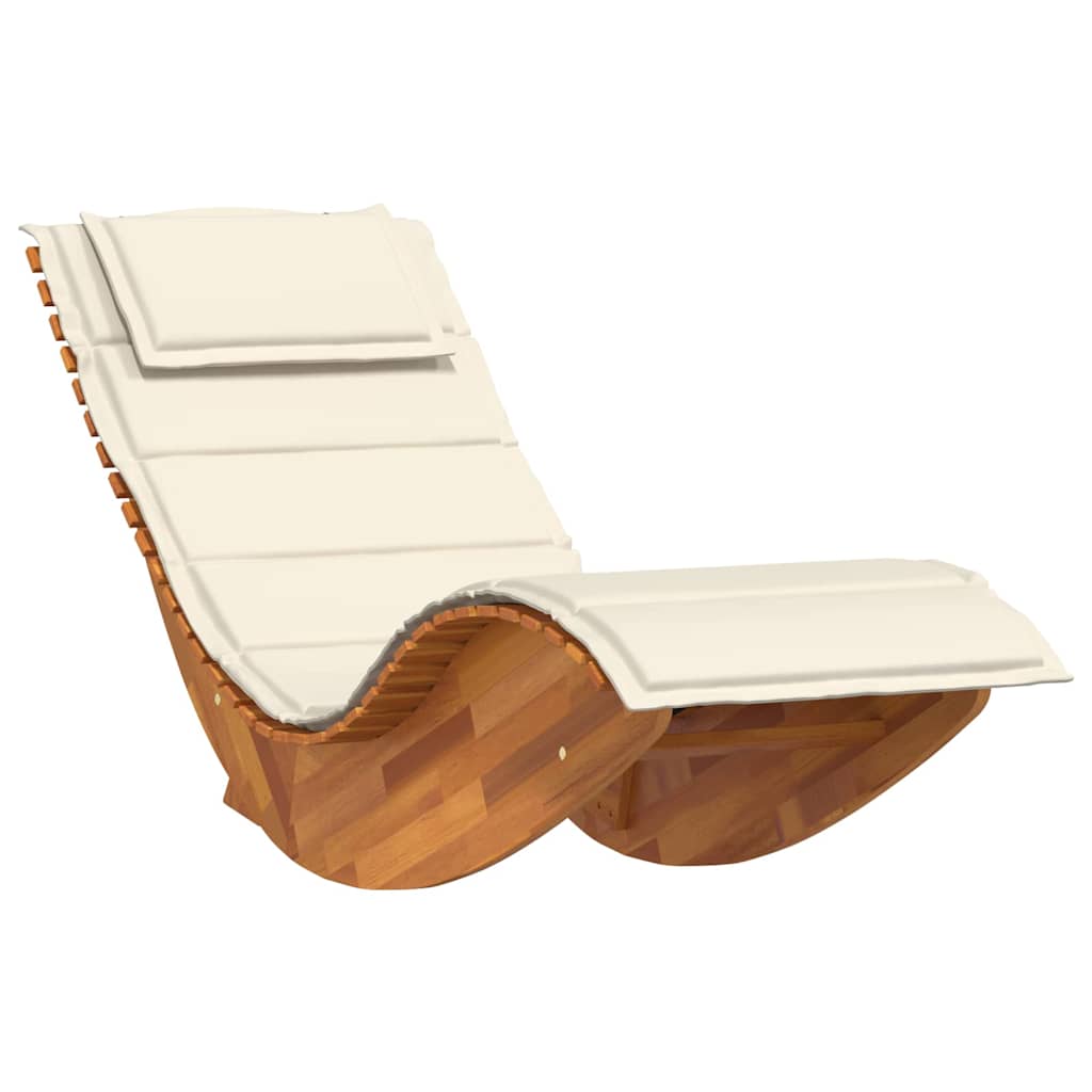 Sonnenliege 2 pcs Braun 60 x 154 x 74cm Massivholz Akazie