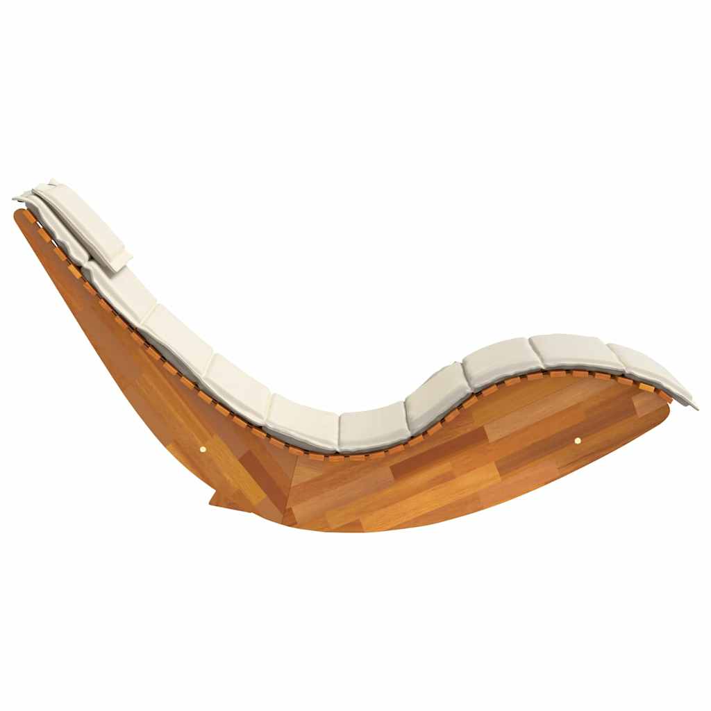 Sonnenliege 2 pcs Braun 60 x 154 x 74cm Massivholz Akazie