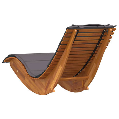 Sonnenliege 2 pcs Braun 60 x 154 x 74cm Massivholz Akazie