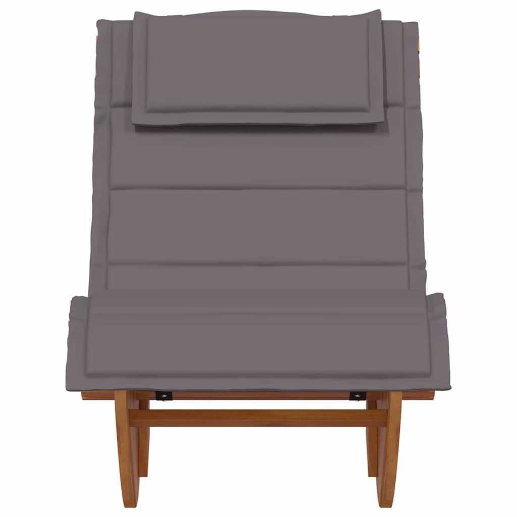 Sonnenliege 2 pcs Braun 60 x 154 x 74cm Massivholz Akazie