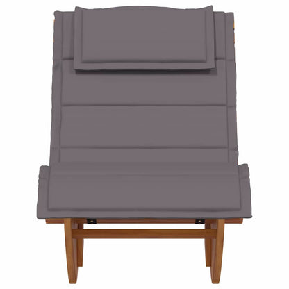 Sonnenliege 2 pcs Braun 60 x 154 x 74cm Massivholz Akazie
