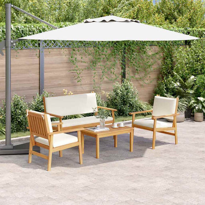 Garten-Sofa-Set 4 pcs Braun 75 x 45 x 38cm Massivholz Akazie