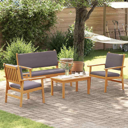 Garten-Sofa-Set 4 pcs Braun 75 x 45 x 38cm Massivholz Akazie