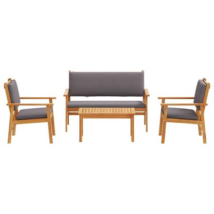 Garten-Sofa-Set 4 pcs Braun 75 x 45 x 38cm Massivholz Akazie