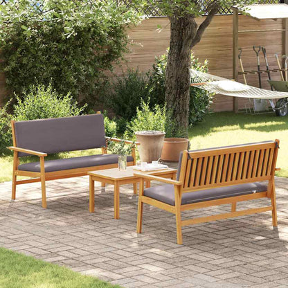 Garten-Sofa-Set 3 pcs Braun 75 x 45 x 38cm Massivholz Akazie