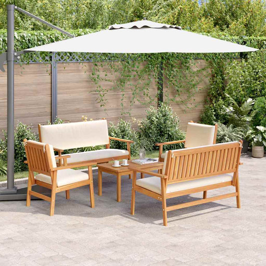 Garten-Sofa-Set 5 pcs Braun 75 x 45 x 38cm Massivholz Akazie