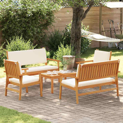 Garten-Sofa-Set 5 pcs Braun 75 x 45 x 38cm Massivholz Akazie