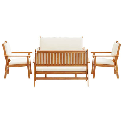 Garten-Sofa-Set 5 pcs Braun 75 x 45 x 38cm Massivholz Akazie