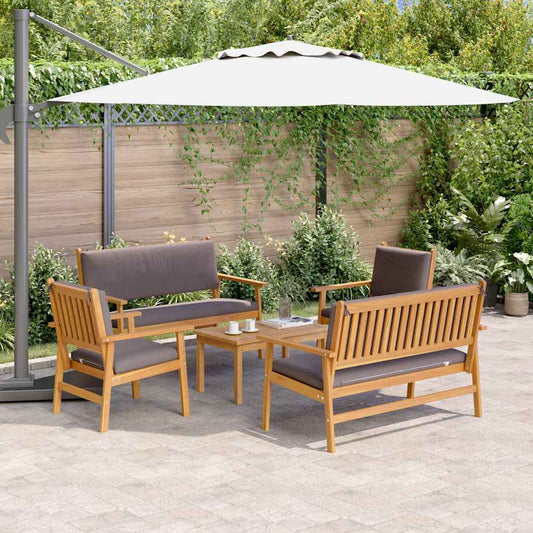 Garten-Sofa-Set 5 pcs Braun 75 x 45 x 38cm Massivholz Akazie
