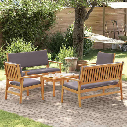 Garten-Sofa-Set 5 pcs Braun 75 x 45 x 38cm Massivholz Akazie