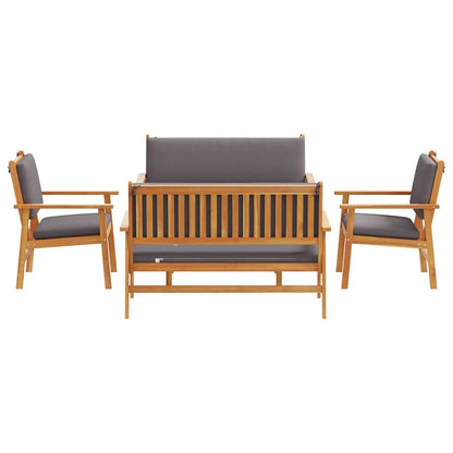 Garten-Sofa-Set 5 pcs Braun 75 x 45 x 38cm Massivholz Akazie