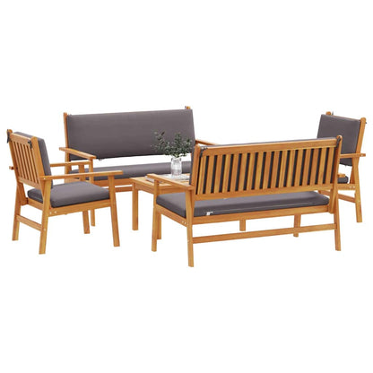 Garten-Sofa-Set 5 pcs Braun 75 x 45 x 38cm Massivholz Akazie