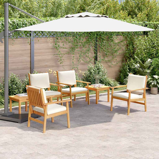 Garten-Sofa-Set 6 pcs Braun 45 x 45 x 38cm Massivholz Akazie