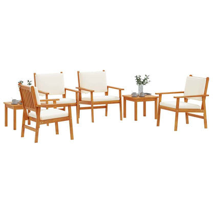 Garten-Sofa-Set 6 pcs Braun 45 x 45 x 38cm Massivholz Akazie