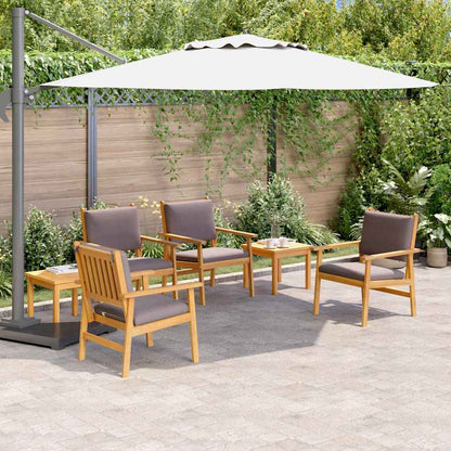 Garten-Sofa-Set 6 pcs Braun 45 x 45 x 38cm Massivholz Akazie