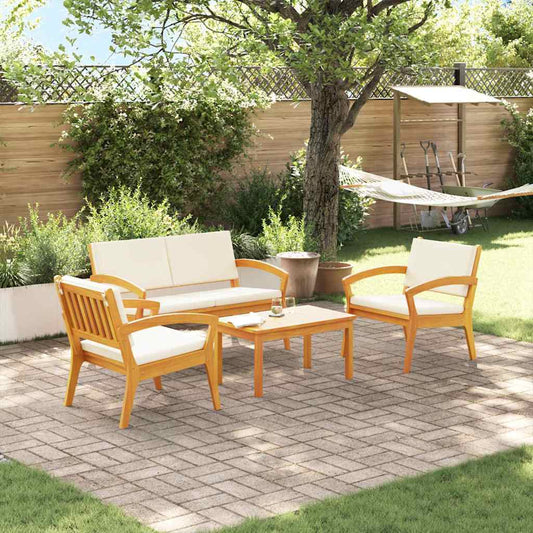 Bistrogarnitur 4 pcs Braun 75 x 45 x 38cm Massivholz Akazie