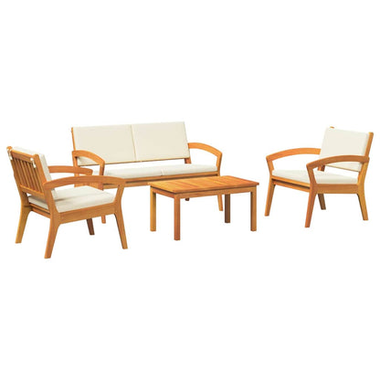 Bistrogarnitur 4 pcs Braun 75 x 45 x 38cm Massivholz Akazie