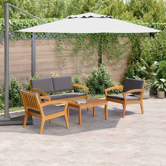 Bistrogarnitur 4 pcs Braun 75 x 45 x 38cm Massivholz Akazie