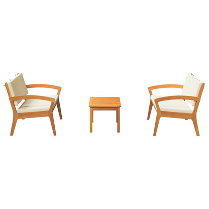 Bistrogarnitur 3 pcs Braun 75 x 45 x 38cm Massivholz Akazie