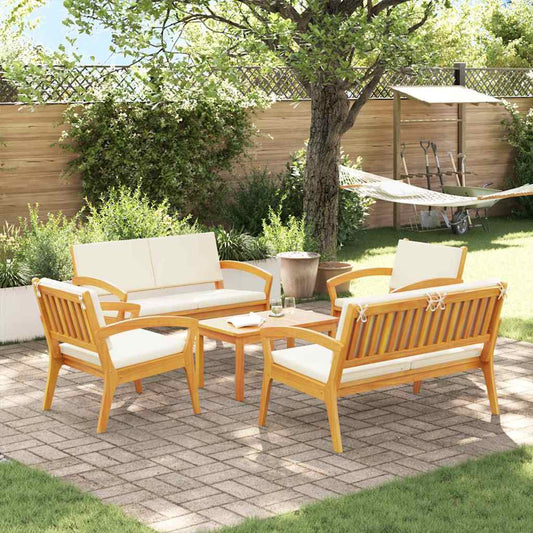 Bistrogarnitur 5 pcs Braun 75 x 45 x 38cm Massivholz Akazie