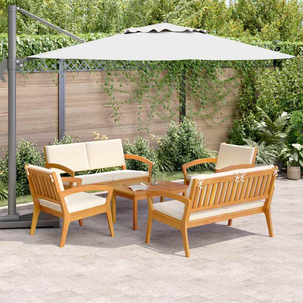 Bistrogarnitur 5 pcs Braun 75 x 45 x 38cm Massivholz Akazie