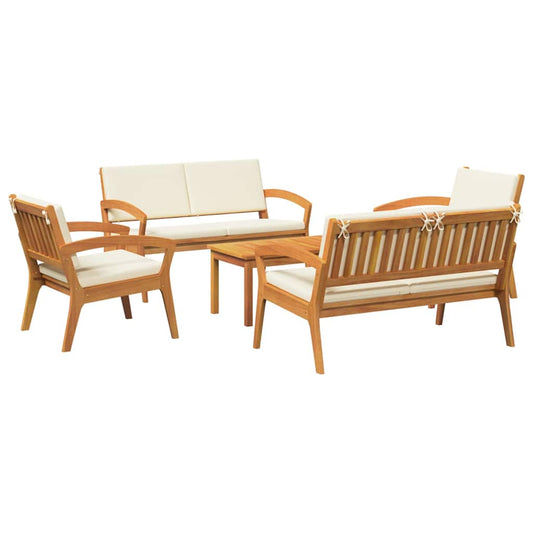 Bistrogarnitur 5 pcs Braun 75 x 45 x 38cm Massivholz Akazie