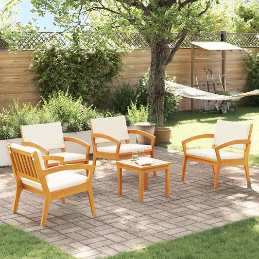 Bistrogarnitur 5 pcs Braun 45 x 45 x 38cm Massivholz Akazie