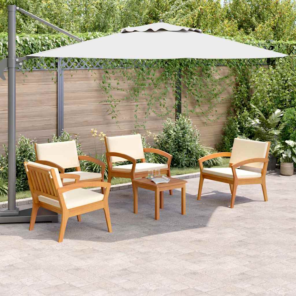 Bistrogarnitur 5 pcs Braun 45 x 45 x 38cm Massivholz Akazie