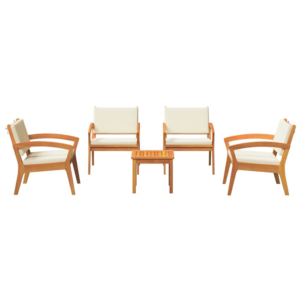 Bistrogarnitur 5 pcs Braun 45 x 45 x 38cm Massivholz Akazie