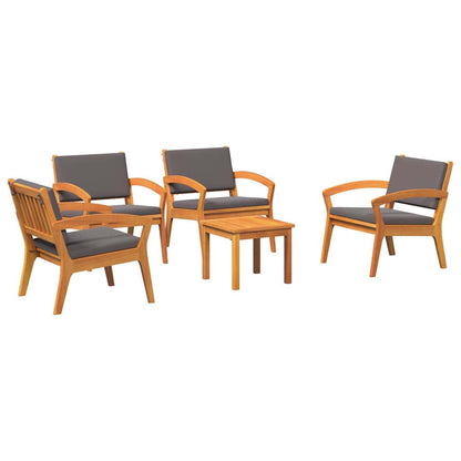 Bistrogarnitur 3 pcs Braun 45 x 45 x 38cm Massivholz Akazie