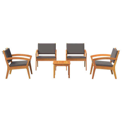 Bistrogarnitur 3 pcs Braun 45 x 45 x 38cm Massivholz Akazie