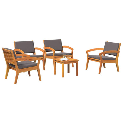 Bistrogarnitur 3 pcs Braun 45 x 45 x 38cm Massivholz Akazie