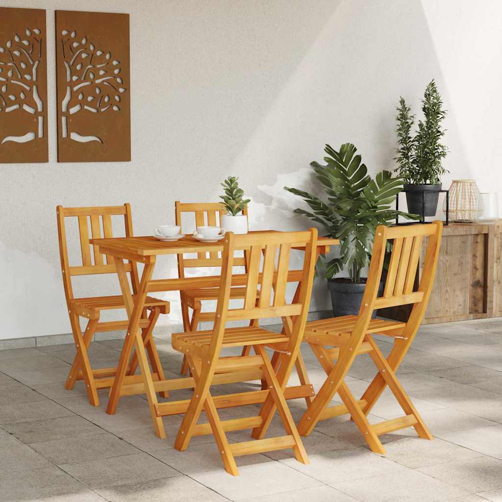 Gartenstuhl 4 pcs Braun 36 x 46 x 86cm Massivholz Akazie