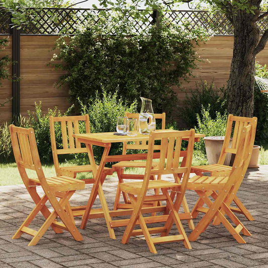 Gartenstuhl 6 pcs Braun 36 x 46 x 86cm Massivholz Akazie