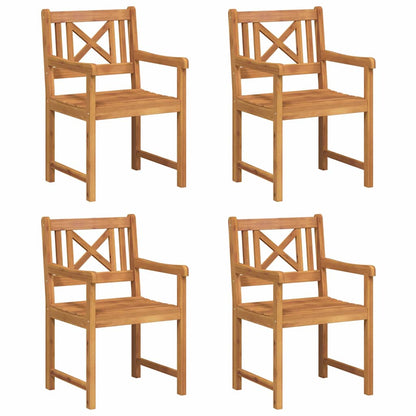 Gartenstuhl 4 pcs Braun 56 x 56 x 90cm Massivholz Akazie
