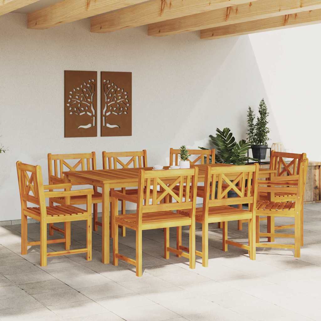 Gartenstuhl 8 pcs Braun 56 x 56 x 90cm Massivholz Akazie