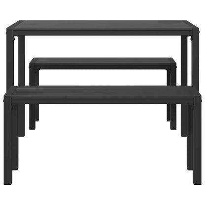 Garten Essgruppe mit Kissen 3 pcs Anthrazit Stahl