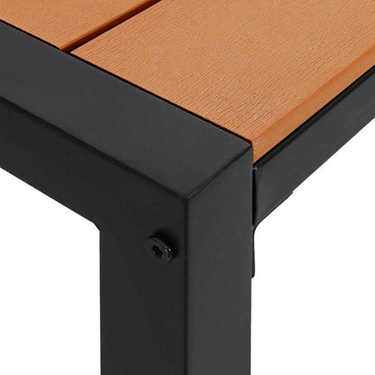 Garten Essgruppe mit Kissen 3 pcs Braun Stahl