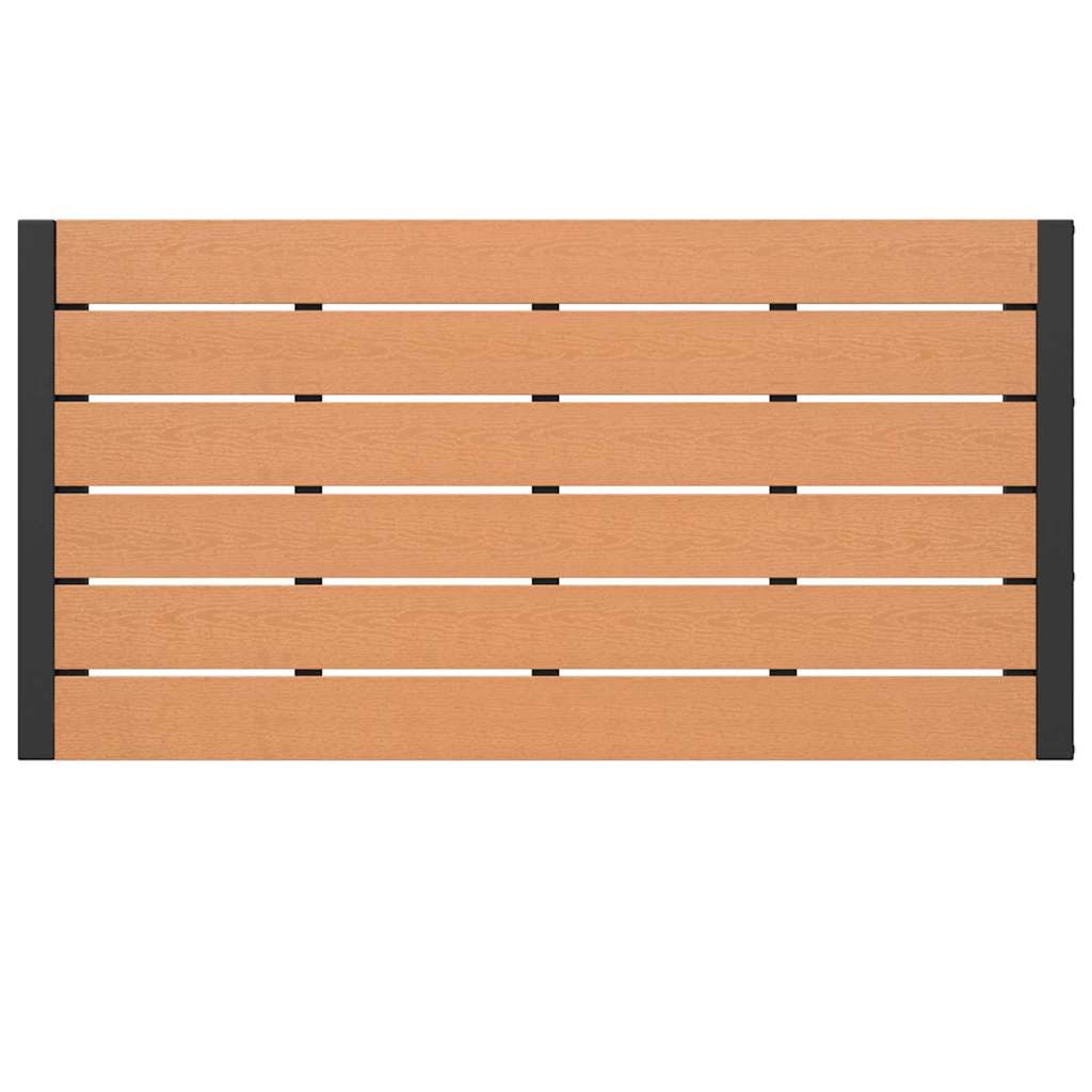 Garten Essgruppe mit Kissen 3 pcs Braun Stahl