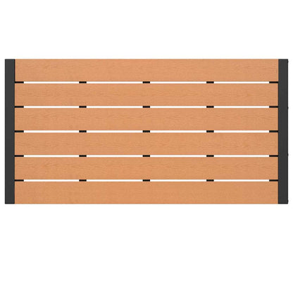 Garten Essgruppe mit Kissen 3 pcs Braun Stahl