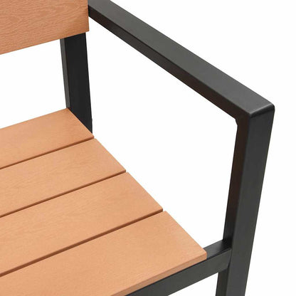 Gartenbank Braun 118 x 54 x 77cm Stahl