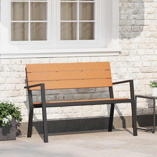 Gartenbank Braun 118 x 54 x 77cm Stahl