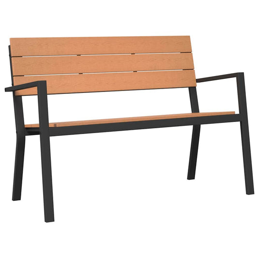 Gartenbank Braun 118 x 54 x 77cm Stahl