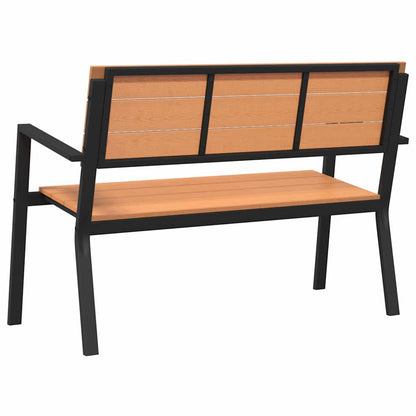 Gartenbank Braun 118 x 54 x 77cm Stahl