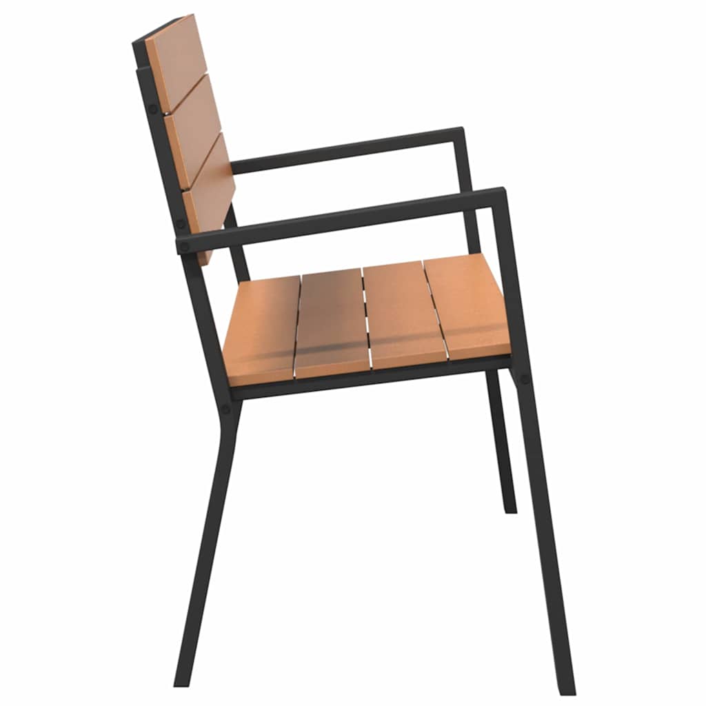 Gartenbank Braun 118 x 54 x 77cm Stahl