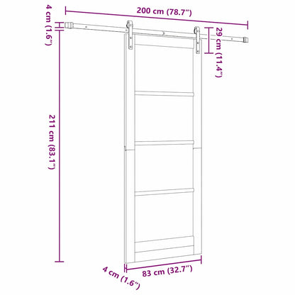 Innentür ORKDAL Braun 83 x 211 cm